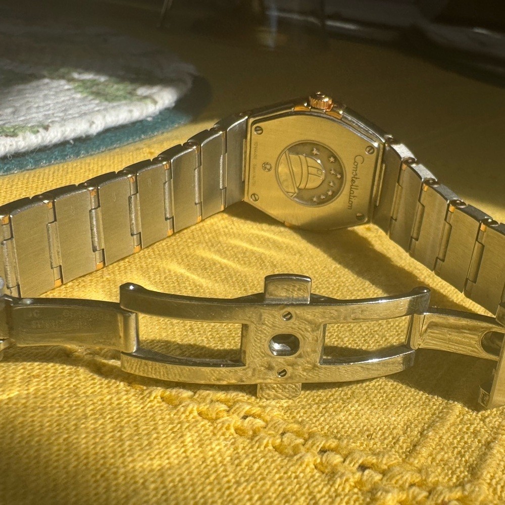 Omega Steel 18k Rose Gold Constellation 27mm Diamond Watch 123.25.27.60.63.001 - Picture 9 of 12